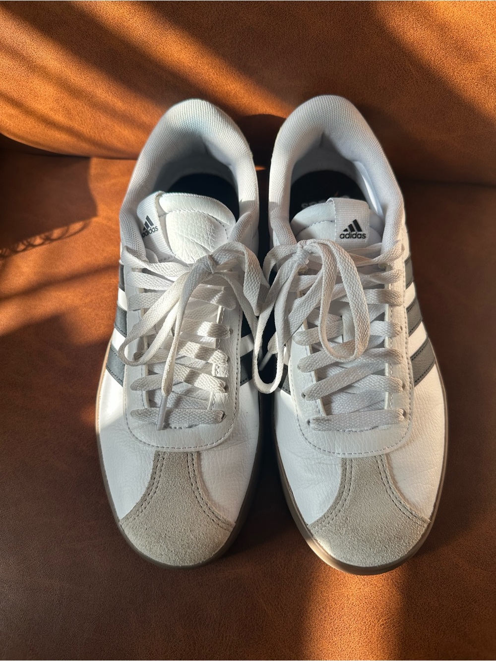 adidas White and Gray Women's Athletic Sneakers